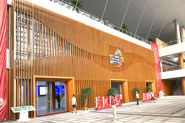 门头铝方通效果图视频