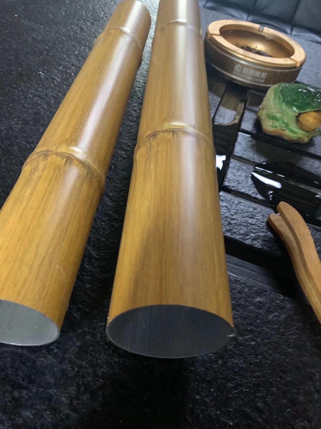 铝合金仿竹子加工视频